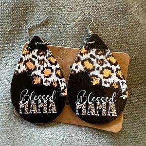 Faux leather earrings. $6 each or 3 for $15